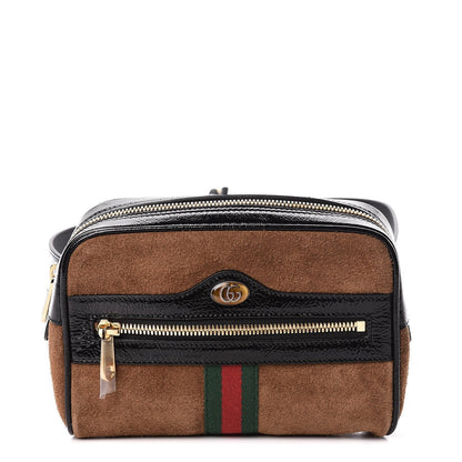 Gucci Ophidia Small Brown Web Belt Bag Size 85 517076