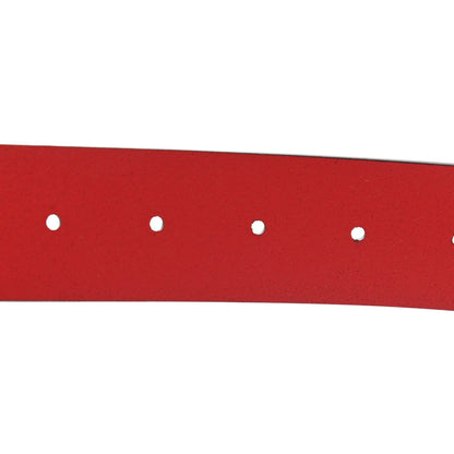 Gucci Rosso Red Leather Interlocking GG Buckle 90/36 Belt 546389