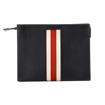 Gucci Sport Black Leather Cosmetic Case Pouch Clutch Bag 475316