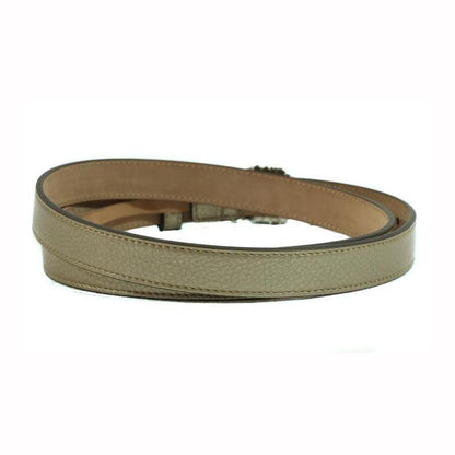 Gucci Women's Metallic Beige Crystal GG Belt 354380 Size: 38