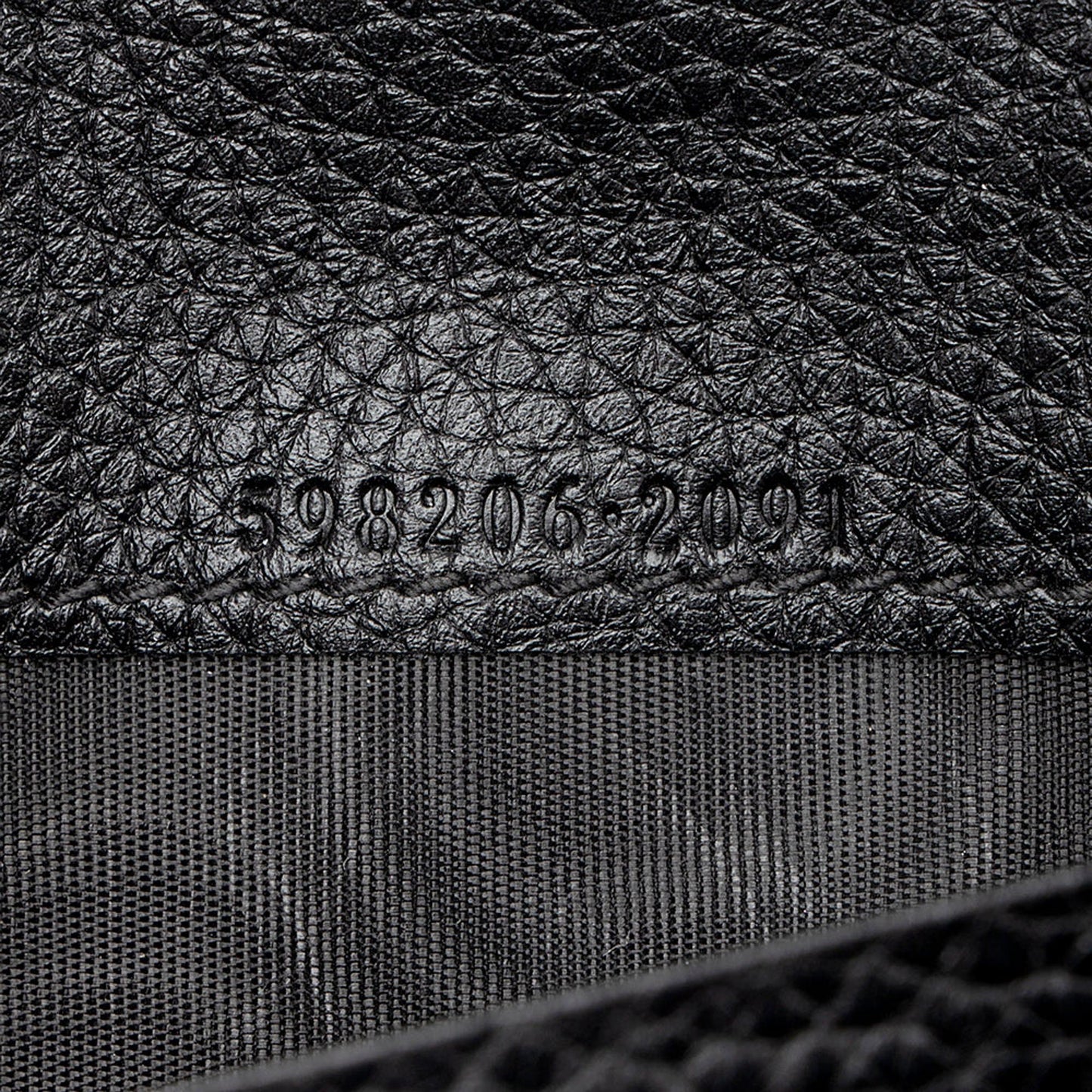 Gucci Soho Cellarius Black Long Flap Wallet Clutch Black Pebbled Leather