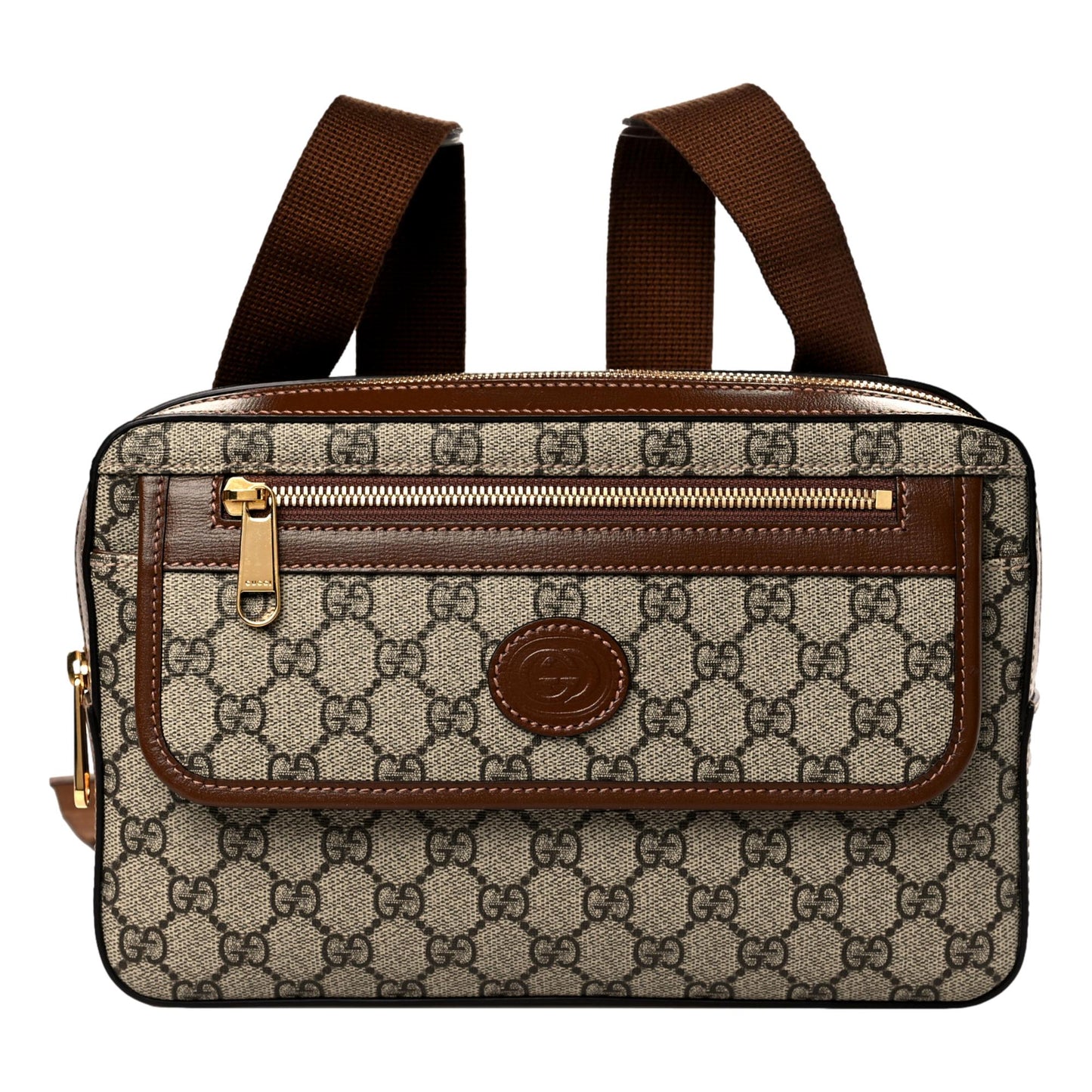 Gucci Retro GG Canvas Leather Trim Mini Holster Backpack