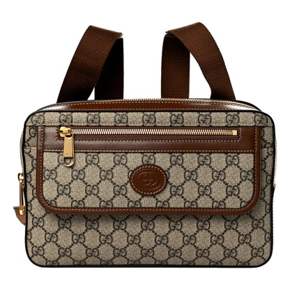 Gucci Retro GG Canvas Leather Trim Mini Holster Backpack