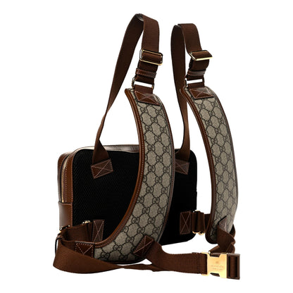 Gucci Retro GG Canvas Leather Trim Mini Holster Backpack