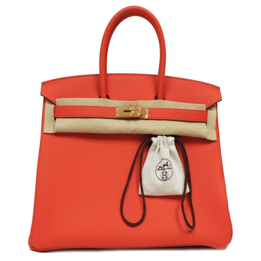 Hermès Birkin 35cm Sac Veau Capucine Togo Leather Orange Satchel
