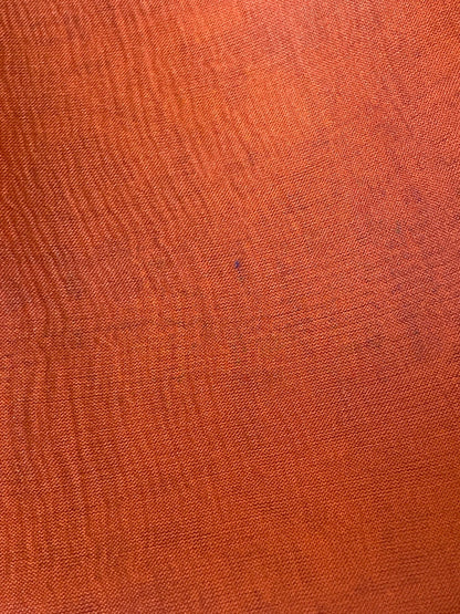 Hermes Monogram Fringe Orange and Siena Chiffon Long Stole Scarf