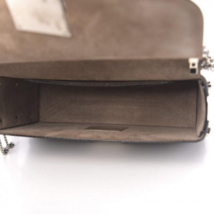 Jimmy Choo Black Chrome Lockett City Leather Cross Body Bag SBK012573