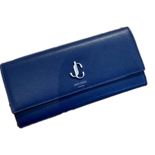 Jimmy Choo Martina Dark Blue Leather Continental Wallet OGLR | 028