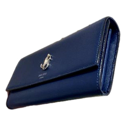 Jimmy Choo Martina Dark Blue Leather Continental Wallet OGLR | 028