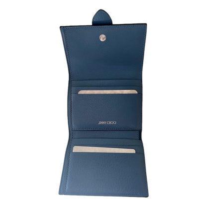 Jimmy Choo Cheri Parrot Blue Small Leather Card Case 0SQM | 028