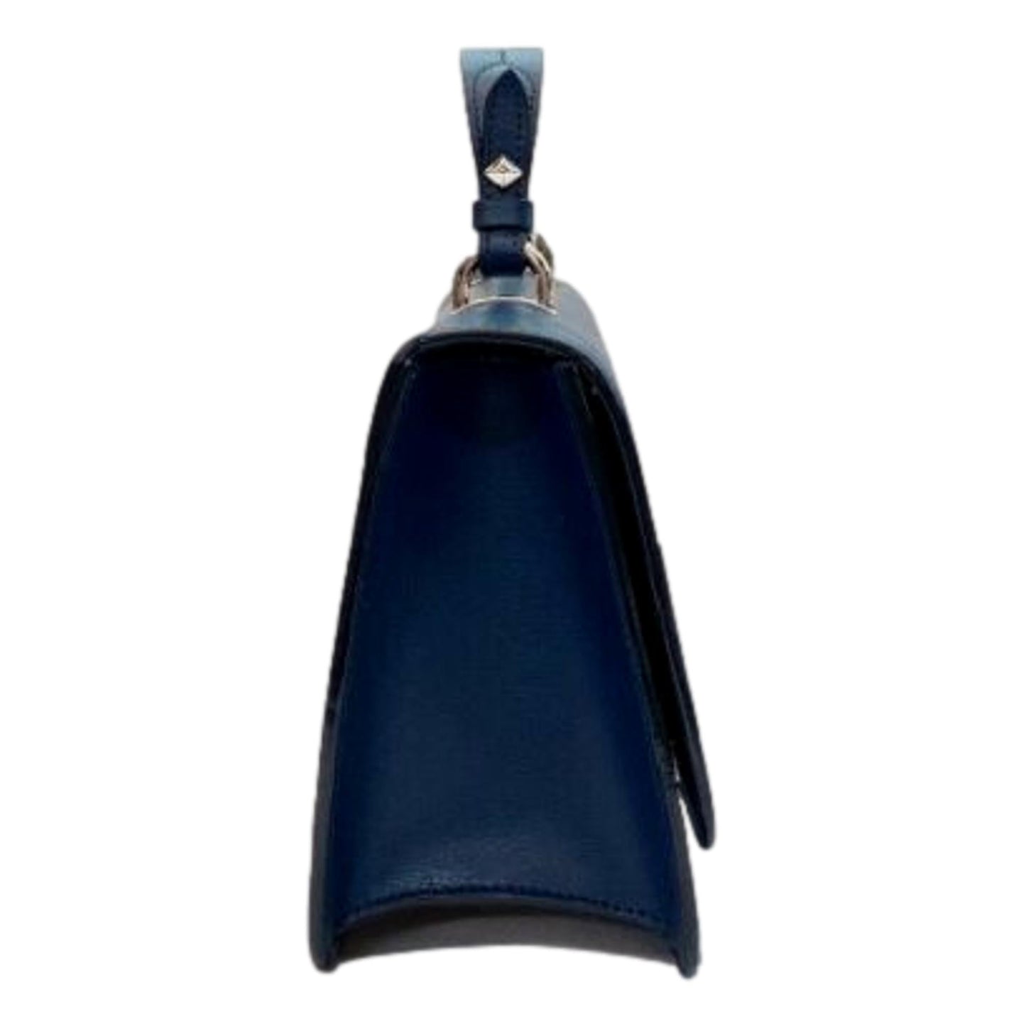 JImmy Choo Martina Dark Blue Leather Top Handle Bag OGLR | 028
