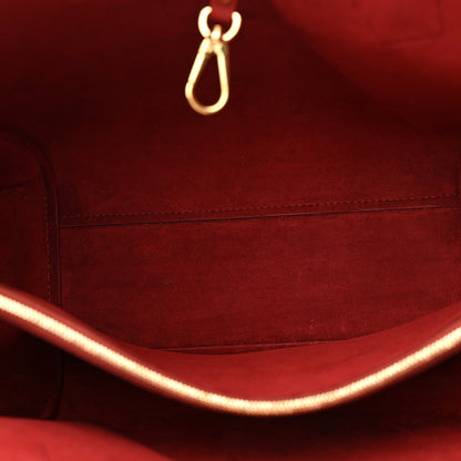 Louis Vuitton Monogram Kimono Tote Cherry Red Calfskin Leather