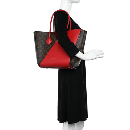 Louis Vuitton Monogram Kimono Tote Cherry Red Calfskin Leather