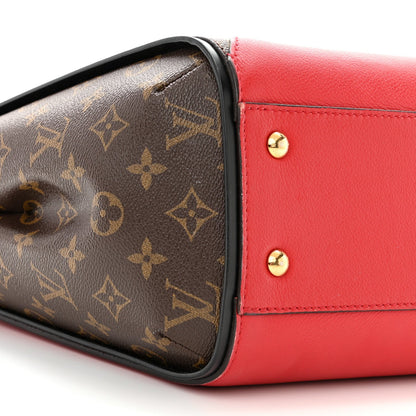 Louis Vuitton Monogram Kimono Tote Cherry Red Calfskin Leather