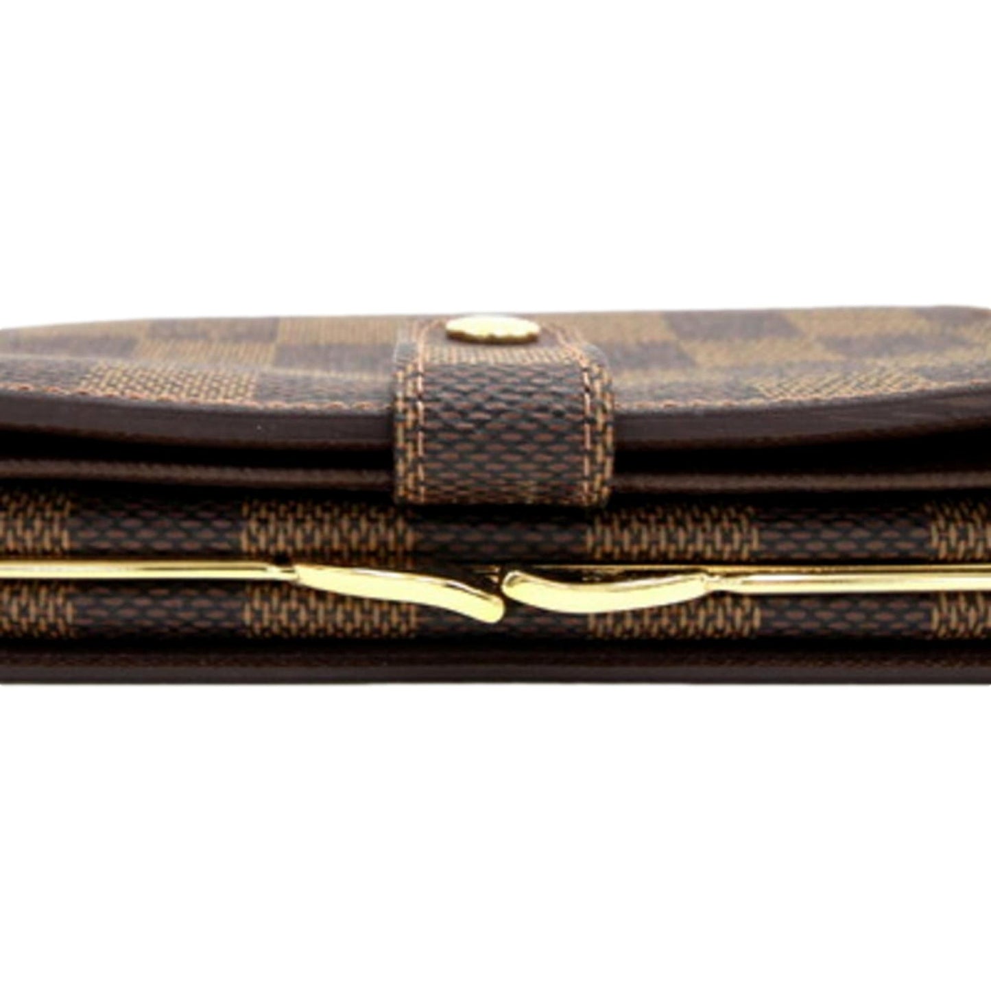 Louis Vuitton Damier Brown Canvas Medium Snap Bifold Wallet