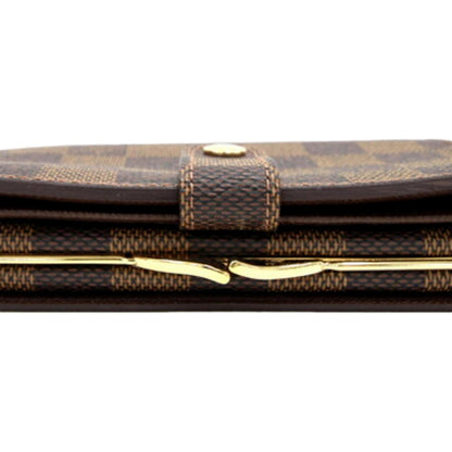 Louis Vuitton Damier Brown Canvas Medium Snap Bifold Wallet