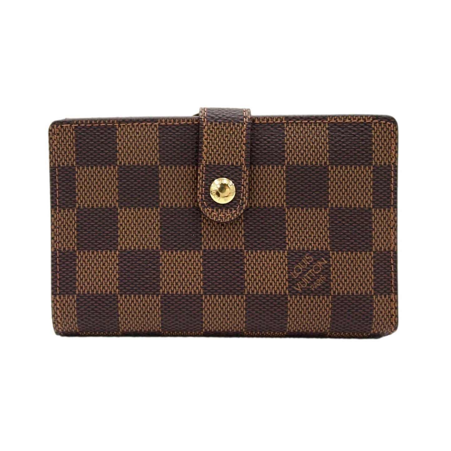 Louis Vuitton Damier Brown Canvas Medium Snap Bifold Wallet