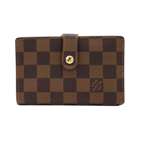 Louis Vuitton Damier Brown Canvas Medium Snap Bifold Wallet