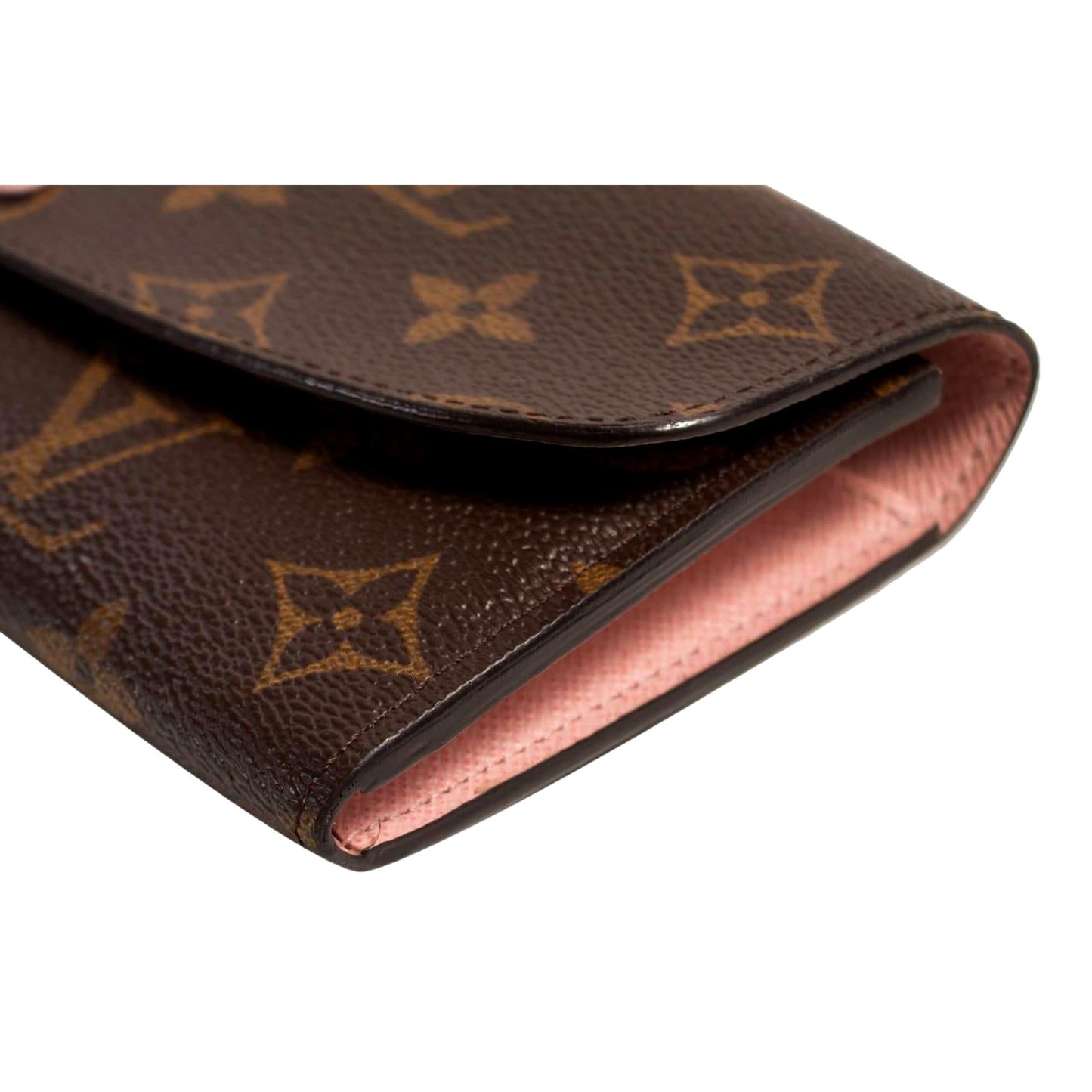 Louis Vuitton Emilie Monogram Canvas Pink Lining Continental Snap Wallet