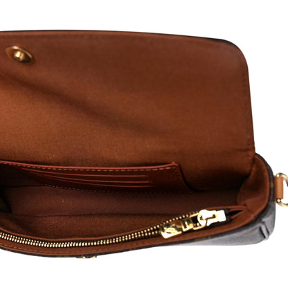 Louis Vuitton Ivy Brown Monogram Wallet on Chain Crossbody Bag