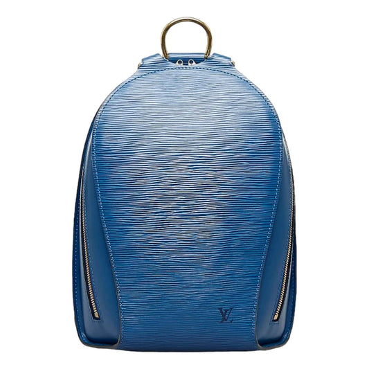 Louis Vuitton Mabillon Blue Epi Leather Backpack