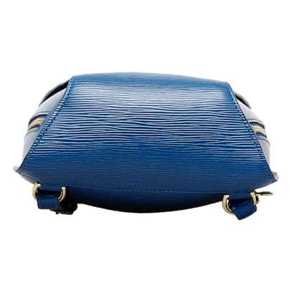 Louis Vuitton Mabillon Blue Epi Leather Backpack