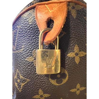 Louis Vuitton Speedy 30 Monogram Brown Coated Canvas
