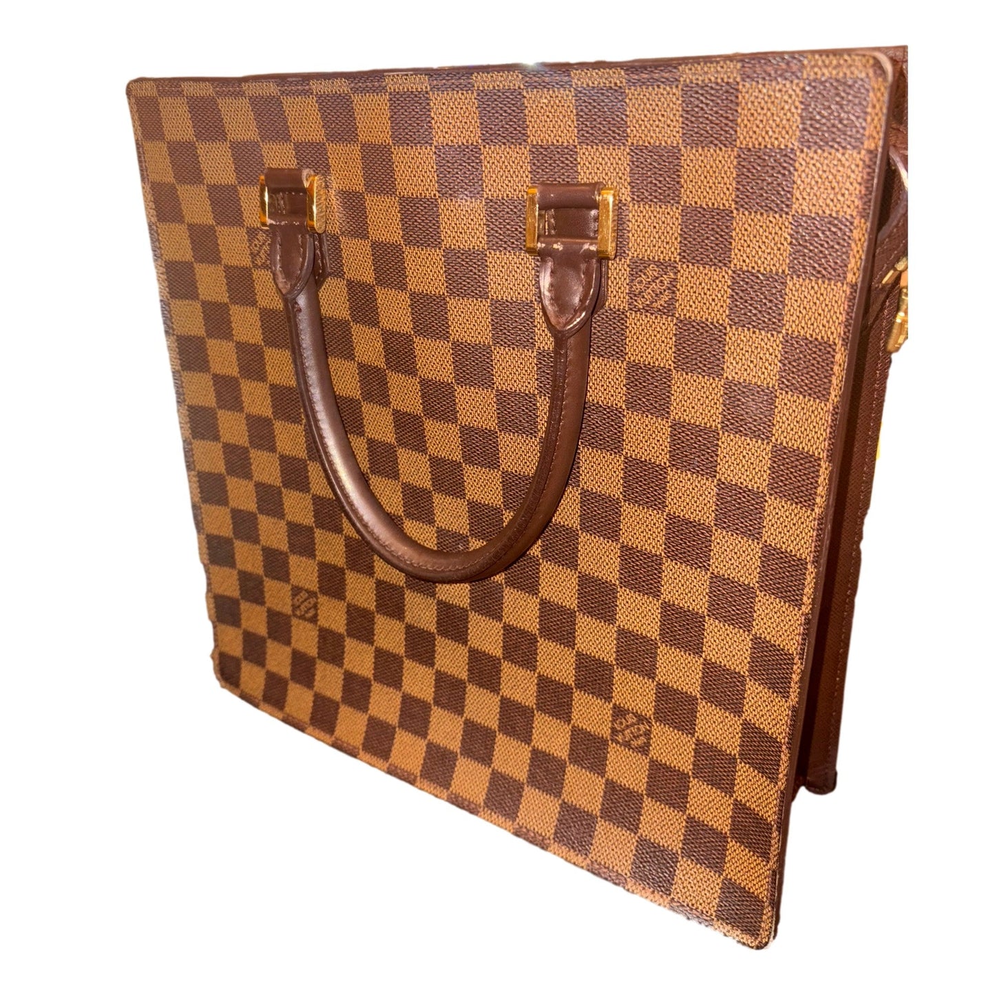 Louis Vuitton Damier Ebene Sac Plat Tote Vintage 1997