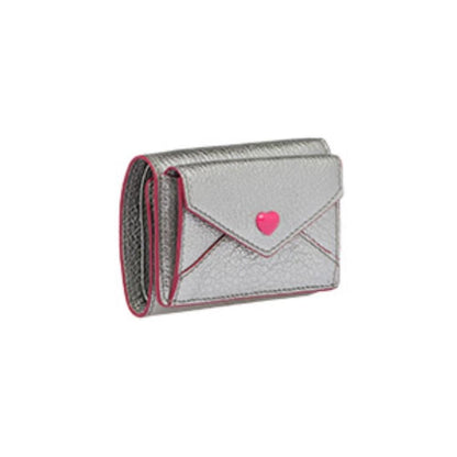 Miu Miu Silver Madras Forever Envelope Mini Card Case Wallet 5MH021