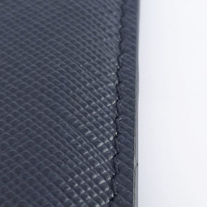 Prada Baltico Navy Saffiano Men's Leather Wallet Credit Card Holder Case Bill 2MC208