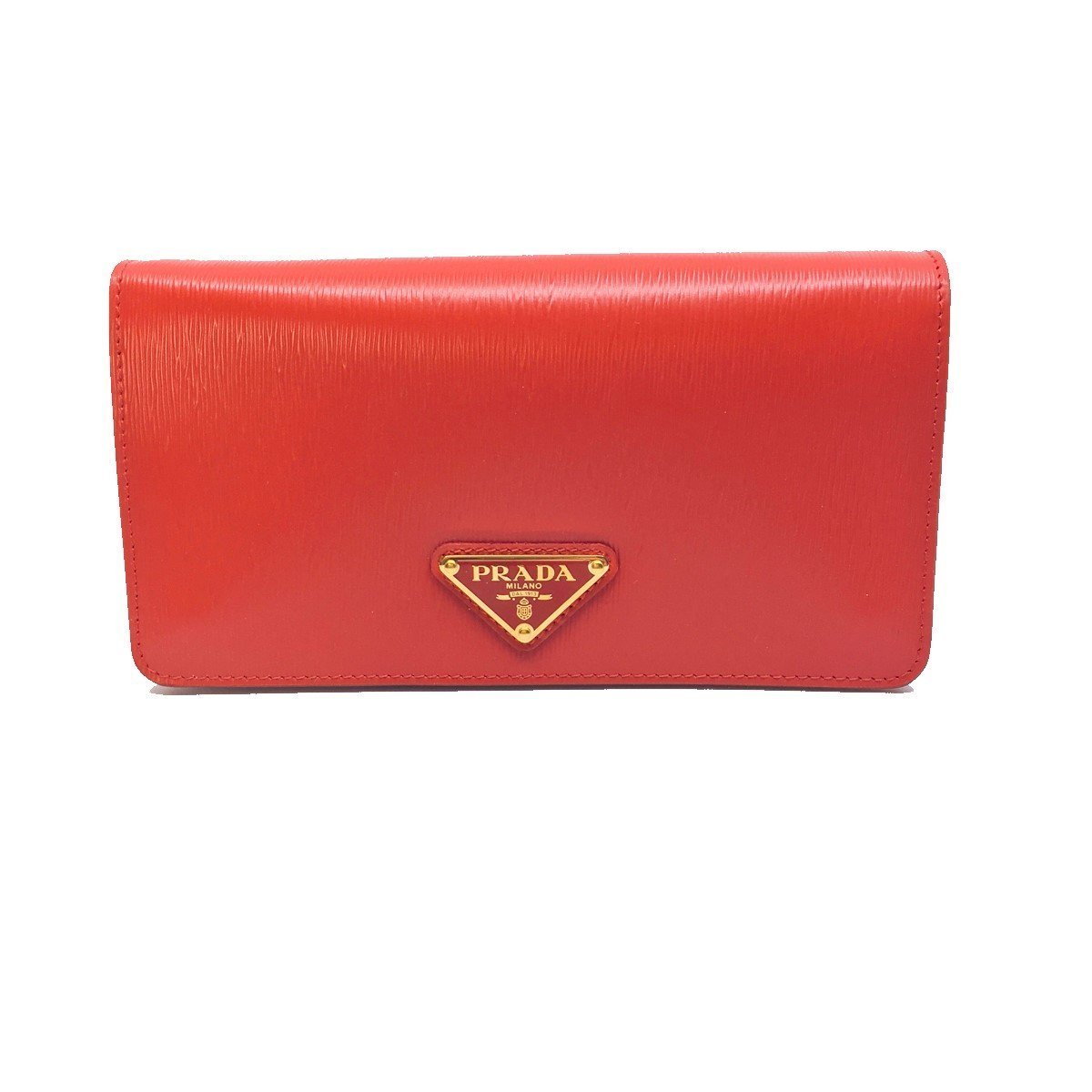 Prada Bandoliera Mini Crossbody Leather Lacca Red Triangle Logo 1DH044