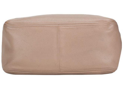 Prada Bauletto Vitello Leather Cammeo Beige Phenix Handbag 1BB023
