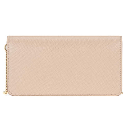 Prada Beige Cipria Mini Bandoliera Leather Wallet Crossbody Handbag 1DH044