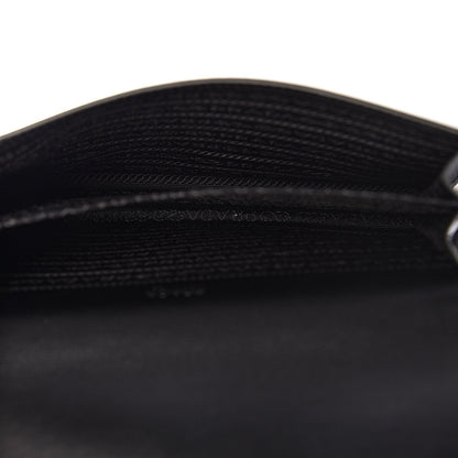 Prada Black City Calfskin Leather Red Jewels Chain Shoulder Bag 1DH101