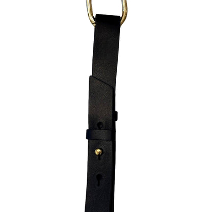 Prada Black Leather Keyring