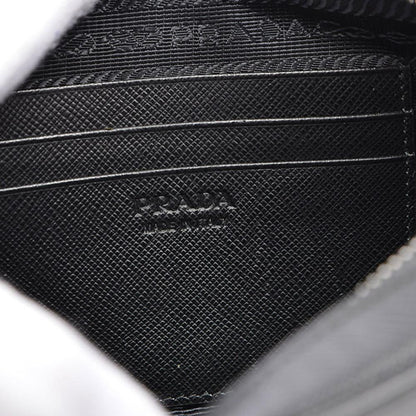 Prada Saffiano Leather Black Phone Case Clutch Bag 2ZH064
