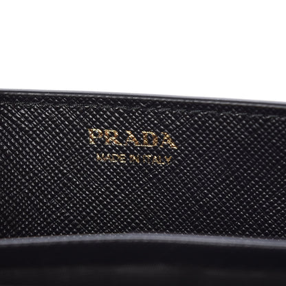 Prada Black Saffiano Leather Lipstick Mini Cross Body Handbag 1DH044