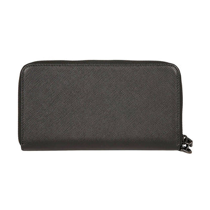 Prada Black Saffiano Leather Wallet Wristlet 2ML028