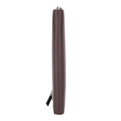 Prada Brown Caffe Saffiano Leather Zip Around Continental Clutch Wallet 2ML220