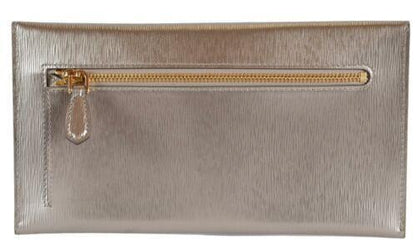 Prada Busta Con Pattina Gold Vitello Move Leather Envelope Wallet 1MF175