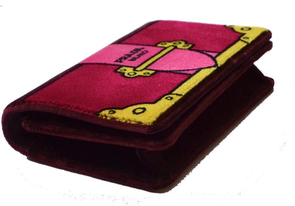 Prada Cahier Velvet Bag Clutch Bag Red Amarena Chain Handbag 1BP011