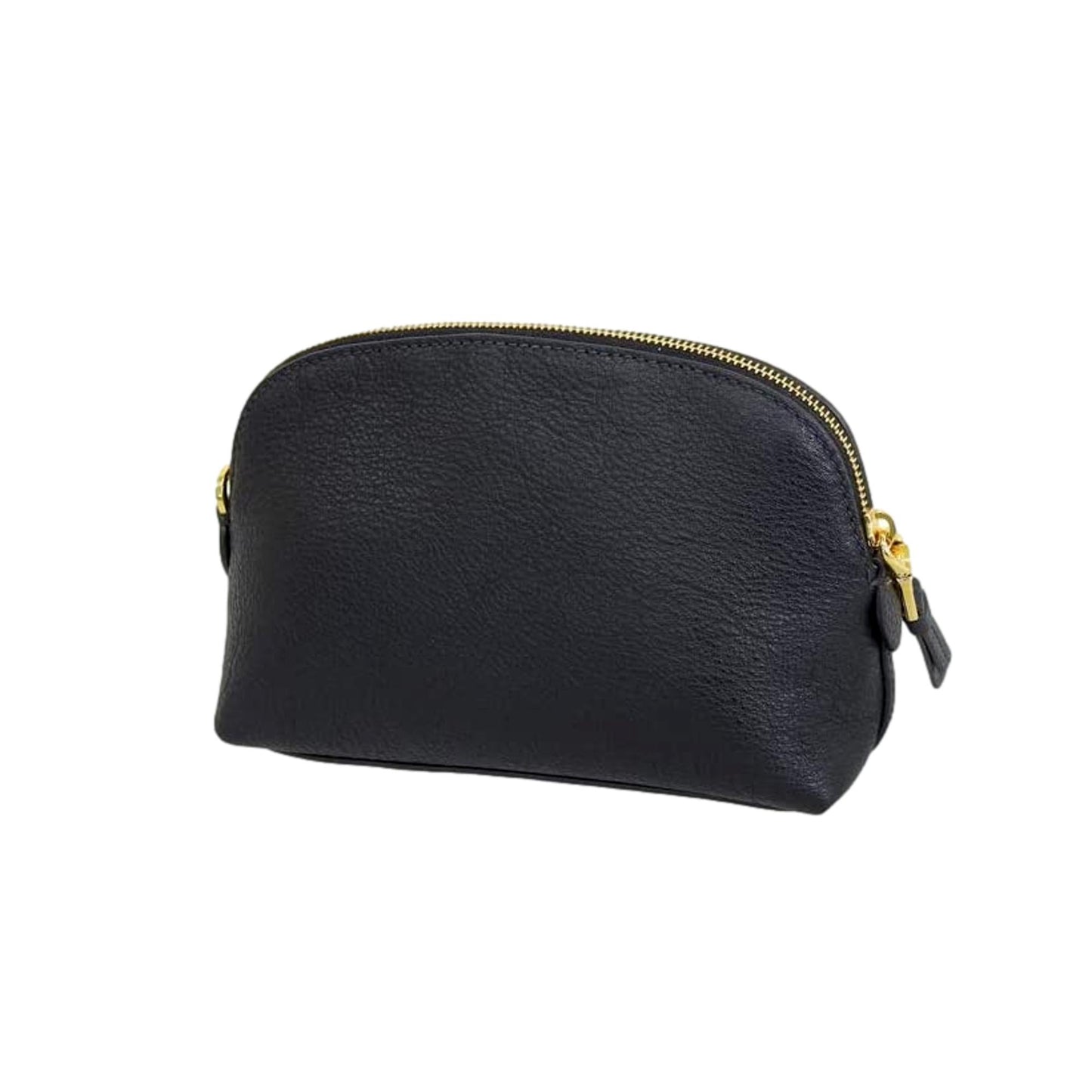 Prada Contenitore Nero Vitello Daino Vanity Cosmetic Case Clutch Bag