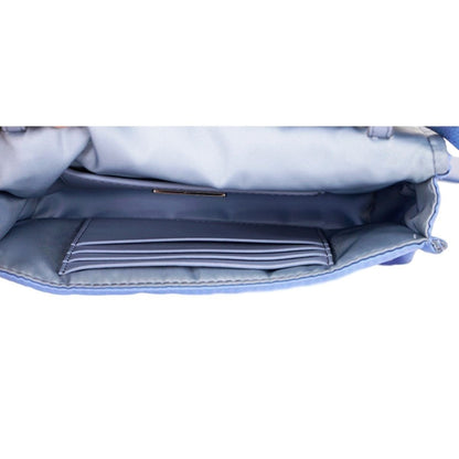Prada Etiquette Studded Mini Baby Blue Tessuto Nylon Crossbody Bag 1BP006