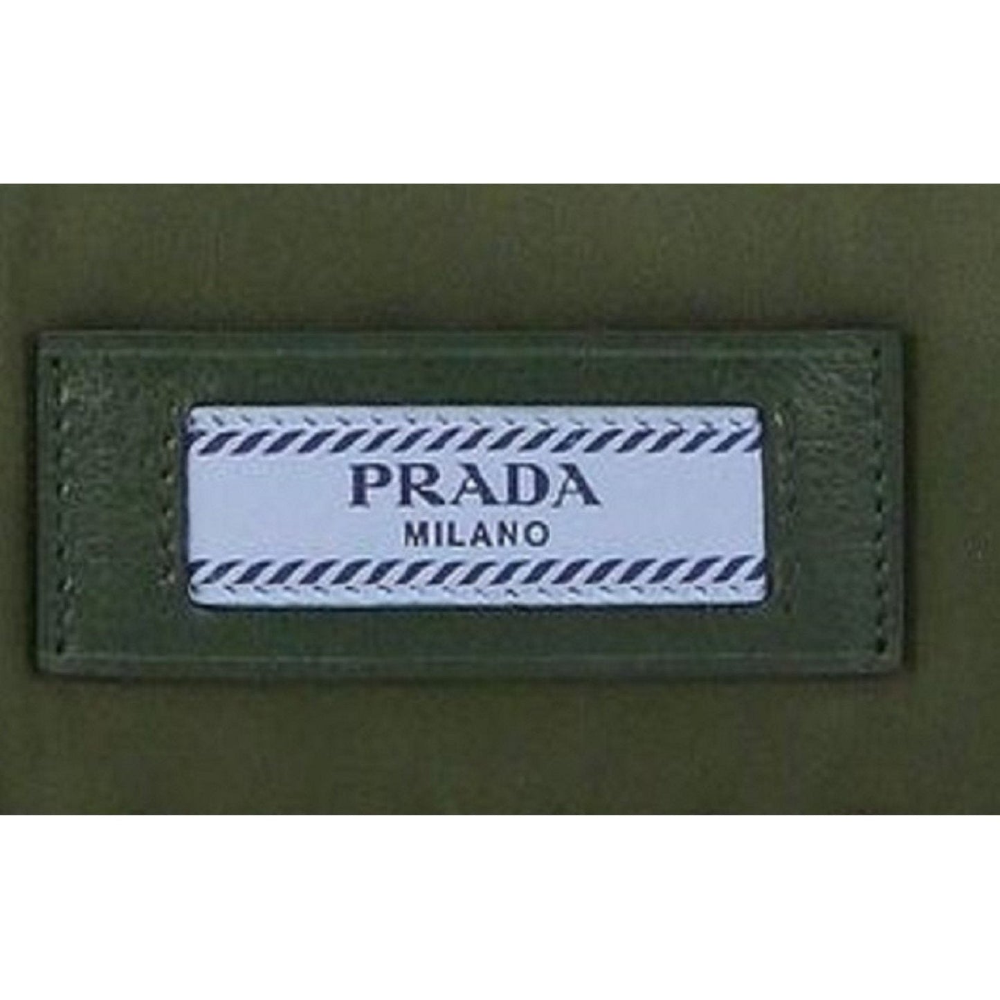 Prada Etiquette Militare Green Studded Mini Tessuto Nylon Crossbody Bag 1BP006