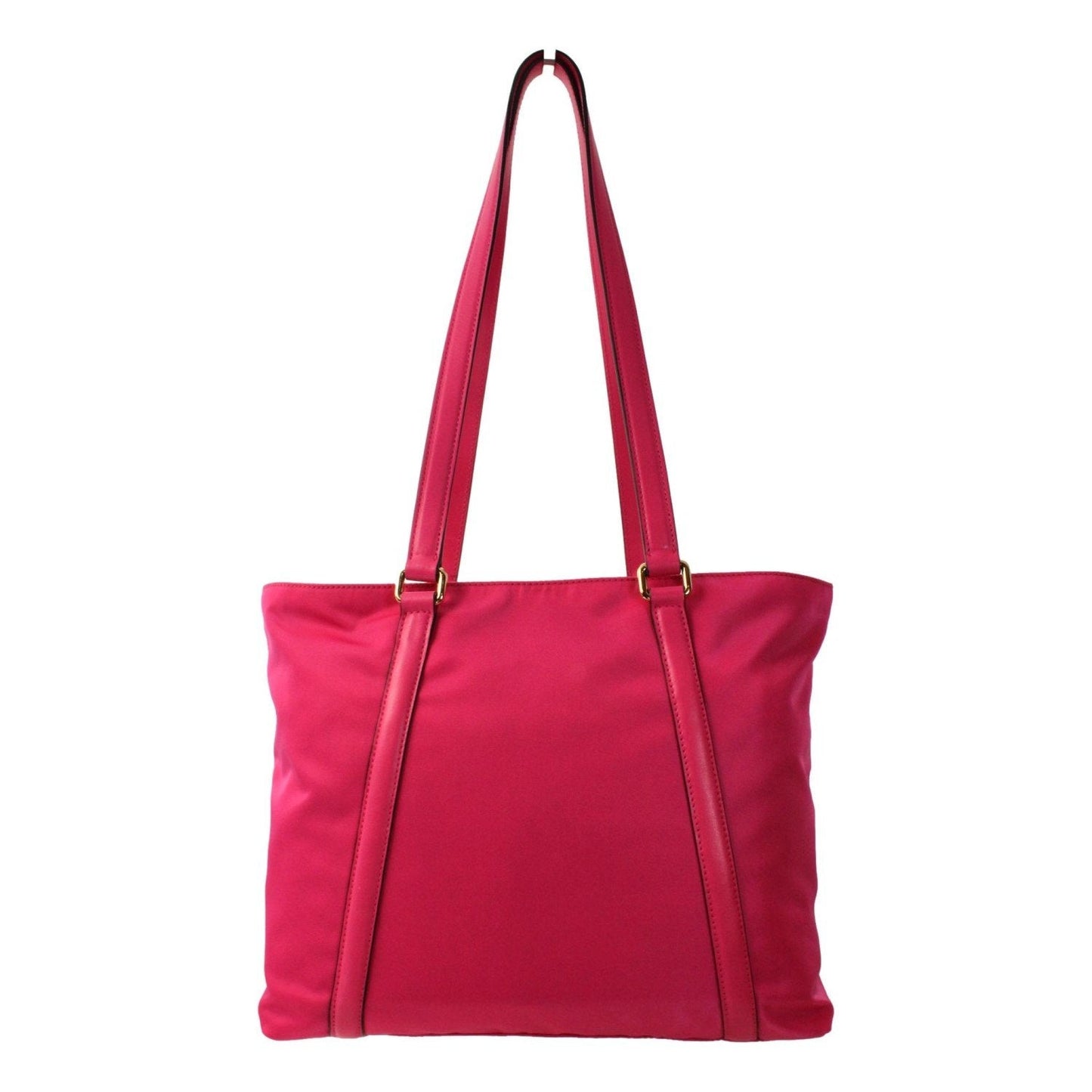 Prada Fuchsia Pink Tessuto Nylon Shopping Tote Bag