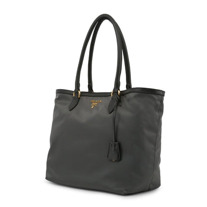 Prada Grey Tessuto Nylon Shopping Tote Bag 1BG158