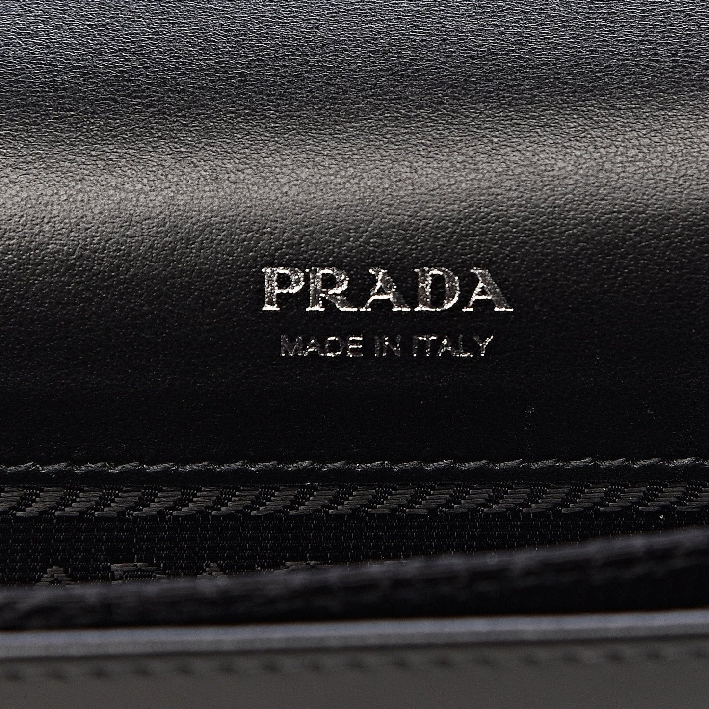 Prada Black City Calfskin Leather Green Jewels Chain Shoulder Bag 1DH101