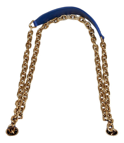 Prada Indaco Blue Tessuto Nylon Chain Flap Shoulder Bag 1BD199