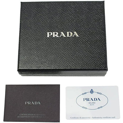 Prada Men's Blue Black Saffiano Cuir Leather Billfold Wallet 2MO513