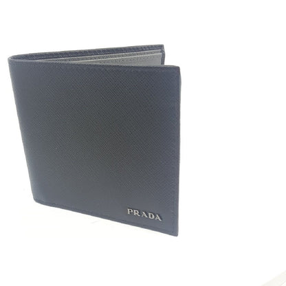 Prada Mens Saffiano Leather Black Bifold Wallet 2MO513